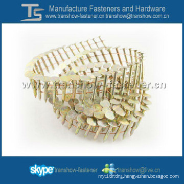 Galvanized 15 Degree Wire Coil Roofing Nails for Coil Nail